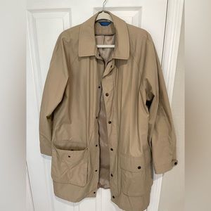 Brown trench coat